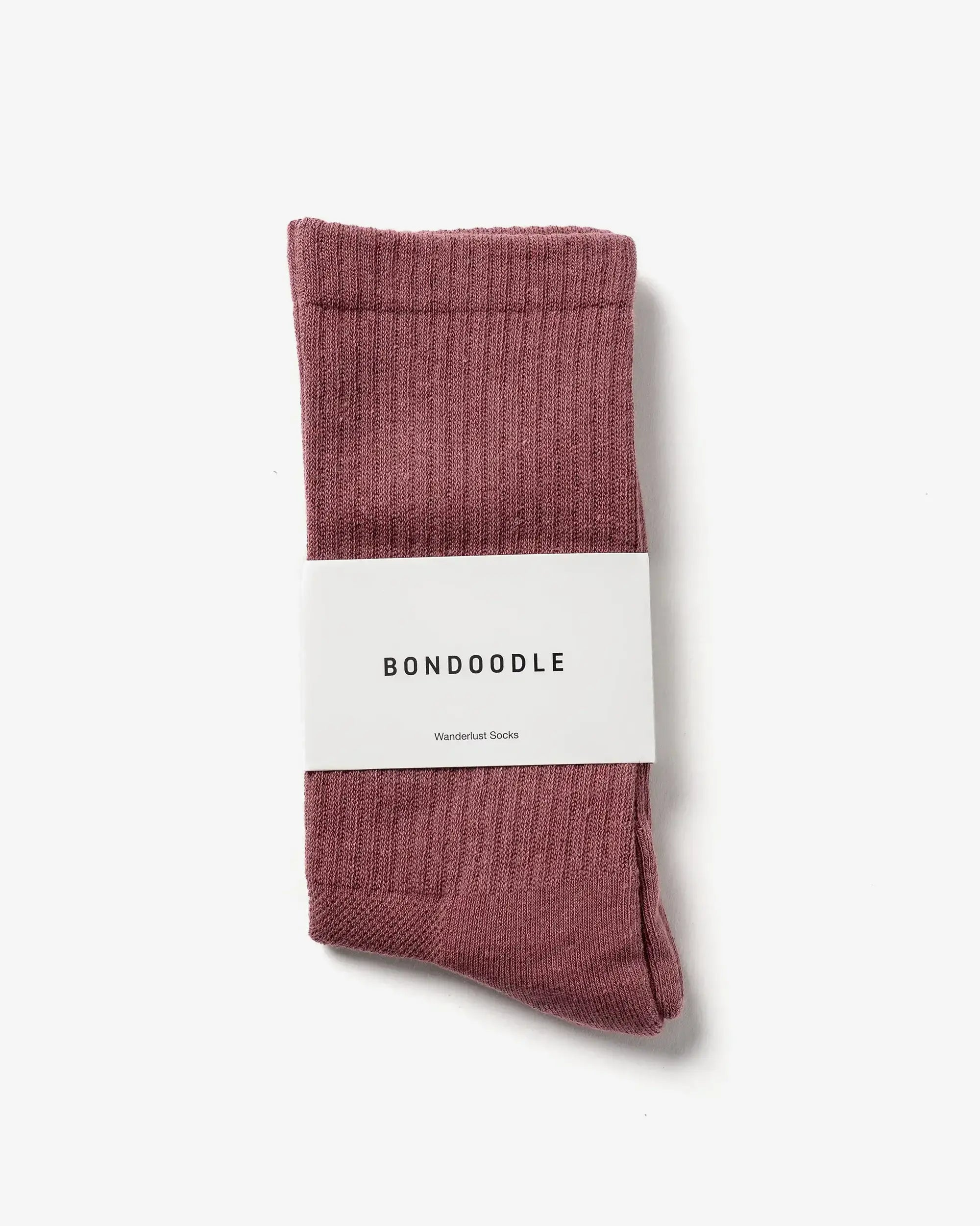 Wanderlust Socks in Dusty Mulberry