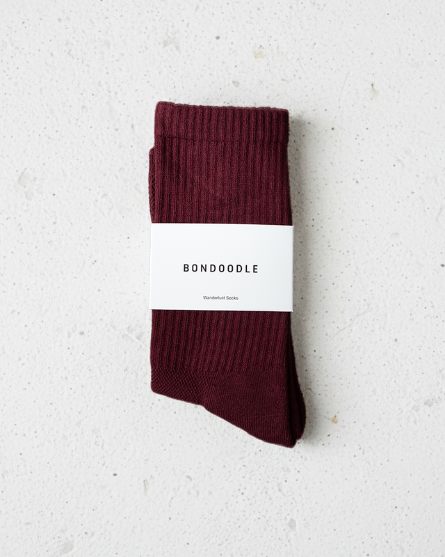 Wanderlust Socks in Port