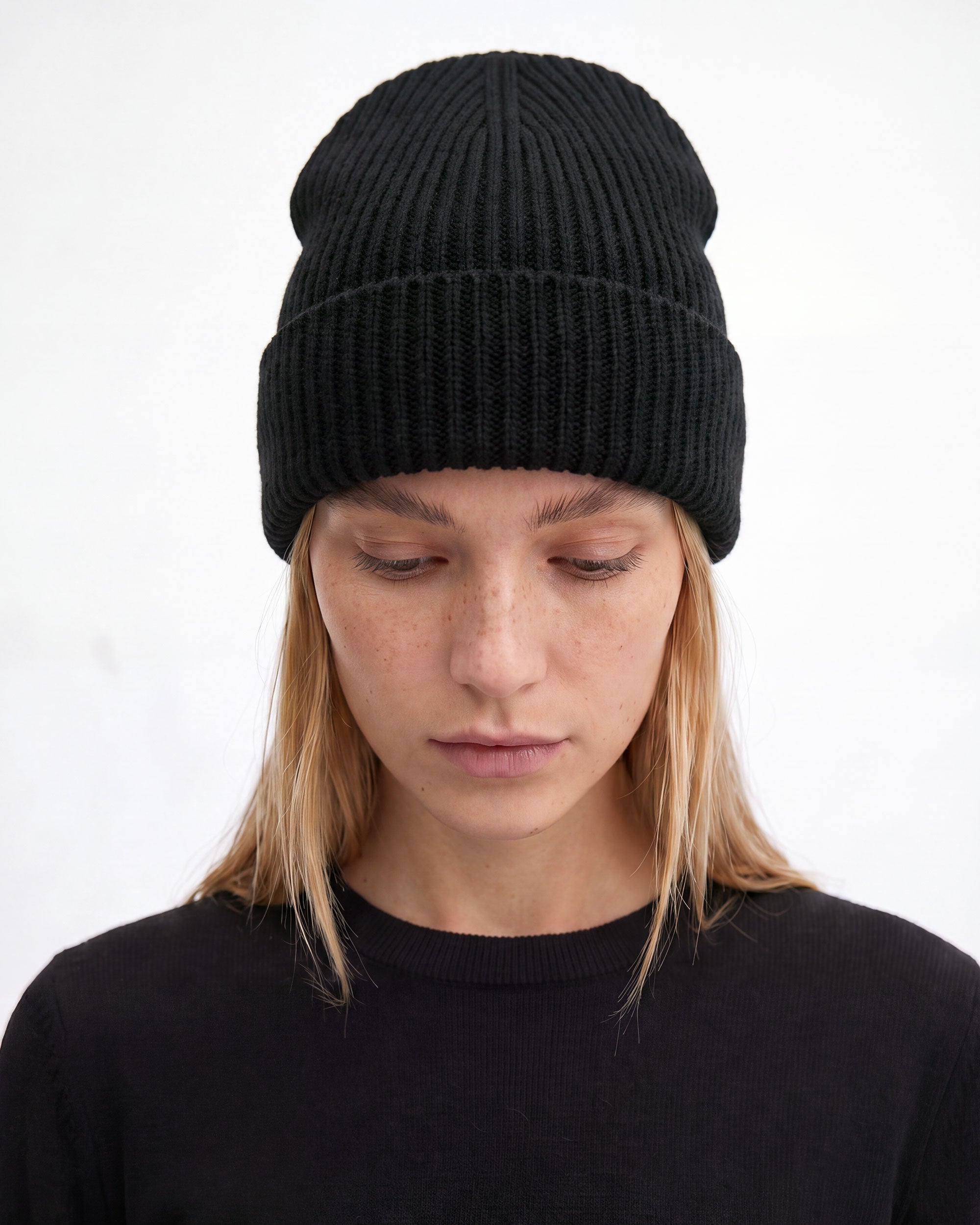 Colfax Merino Beanie in Late Night