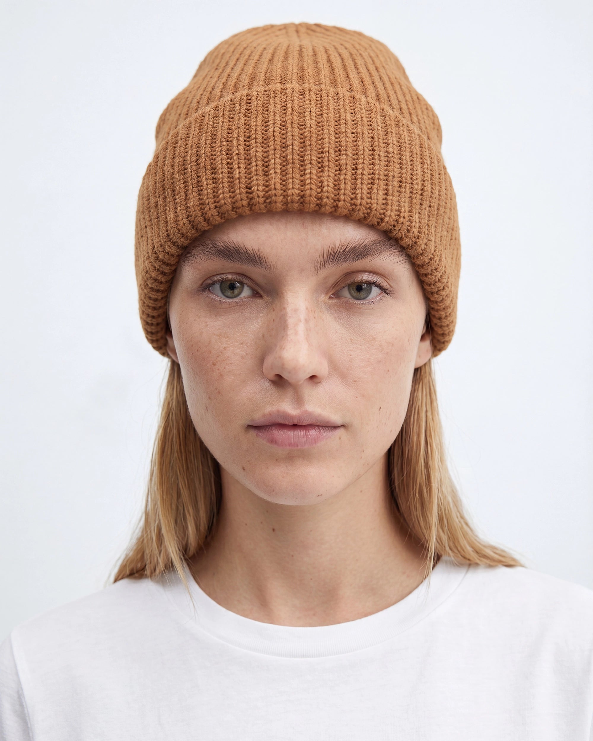 Bonnet Colfax en laine mérinos couleur crème