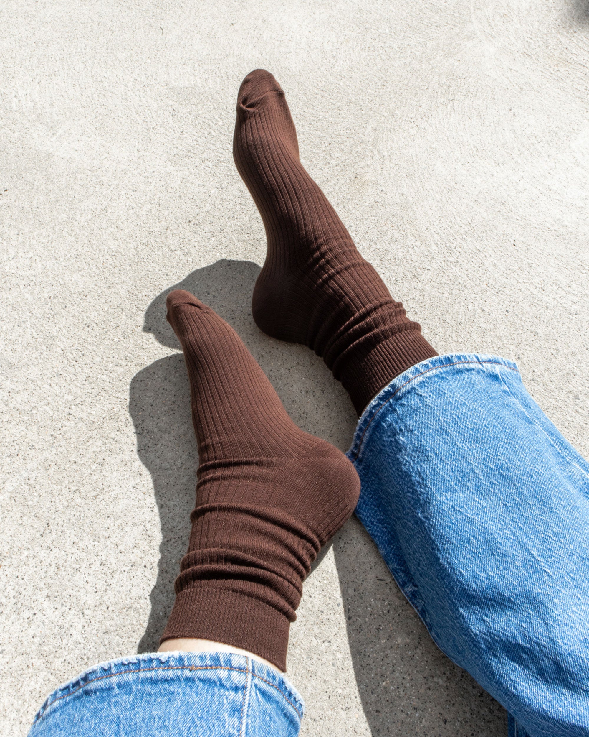 Chaussettes Roam Crew couleur expresso