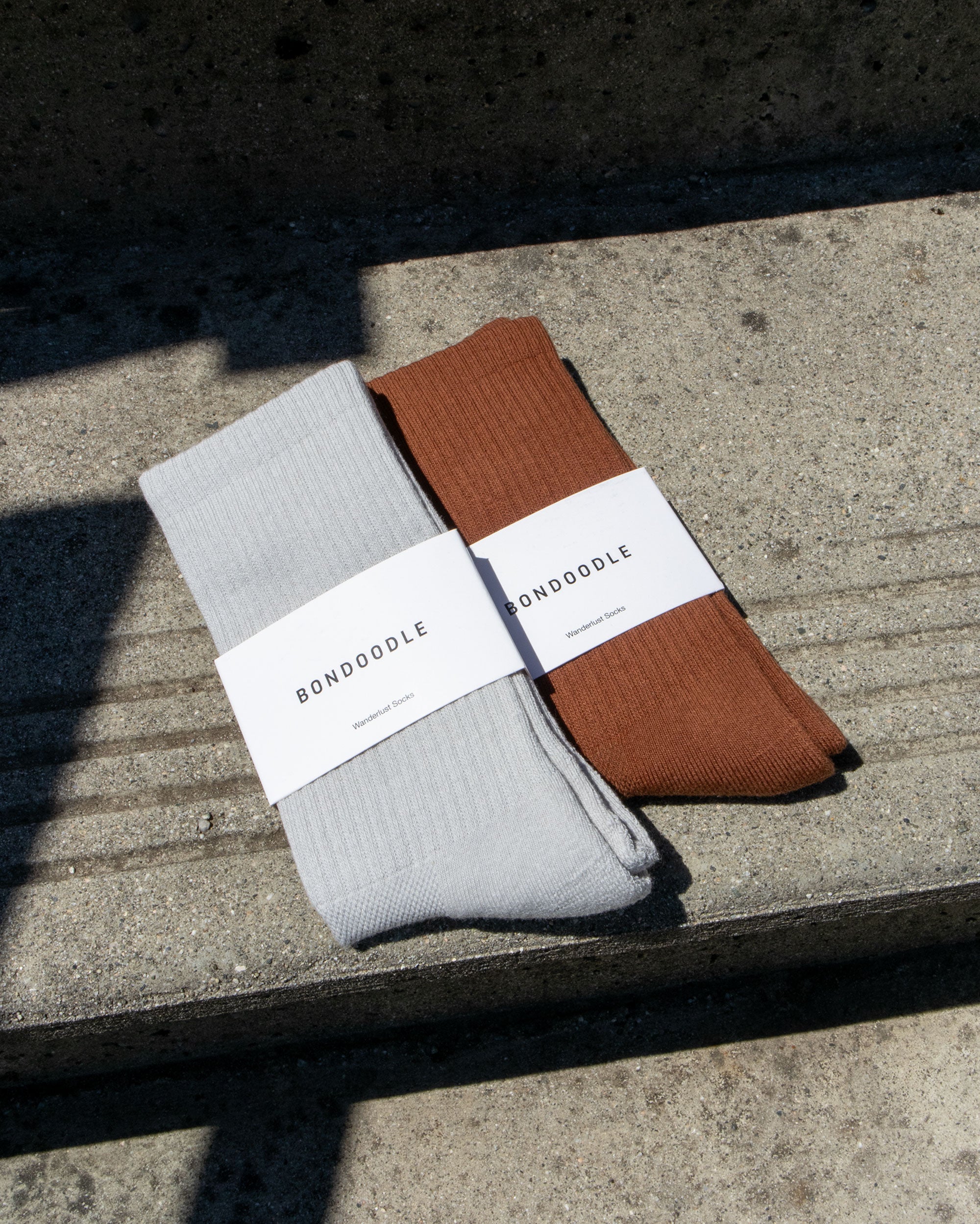 Wanderlust Socks in Latte