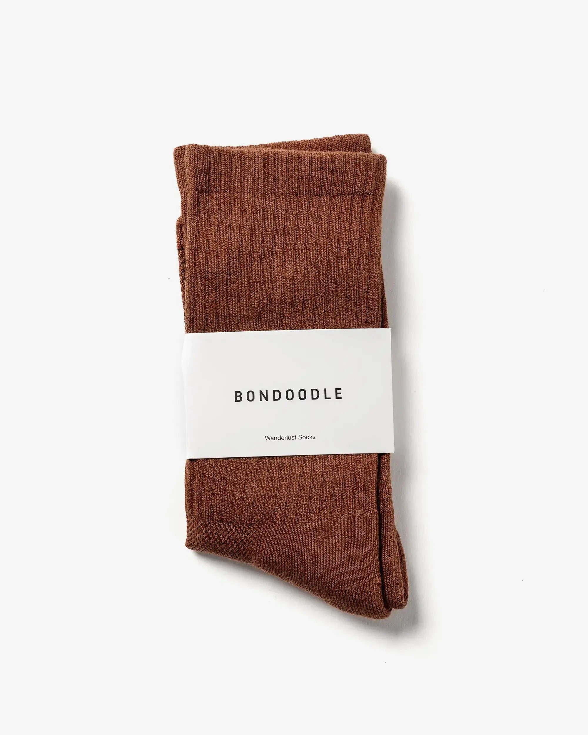 Wanderlust Socks in Latte