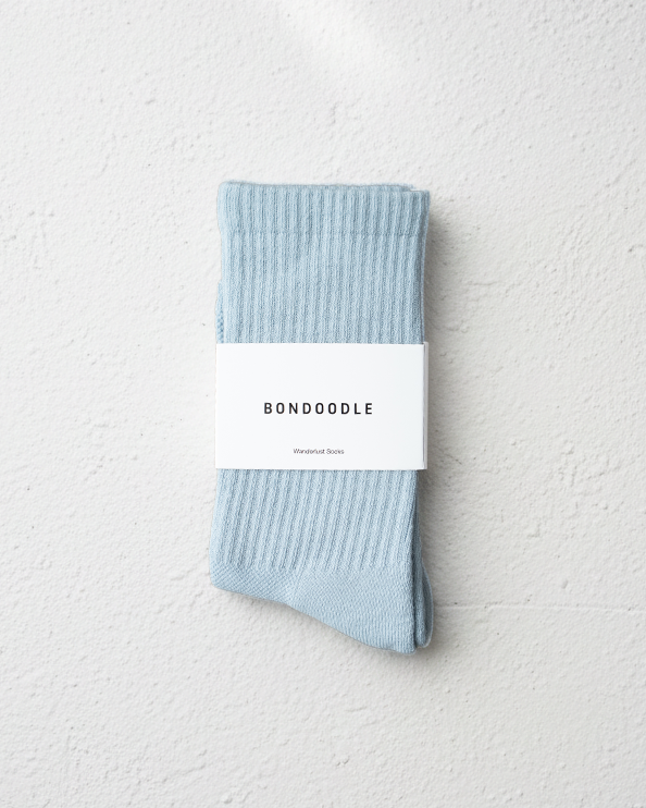 Wanderlust Socks in Mist