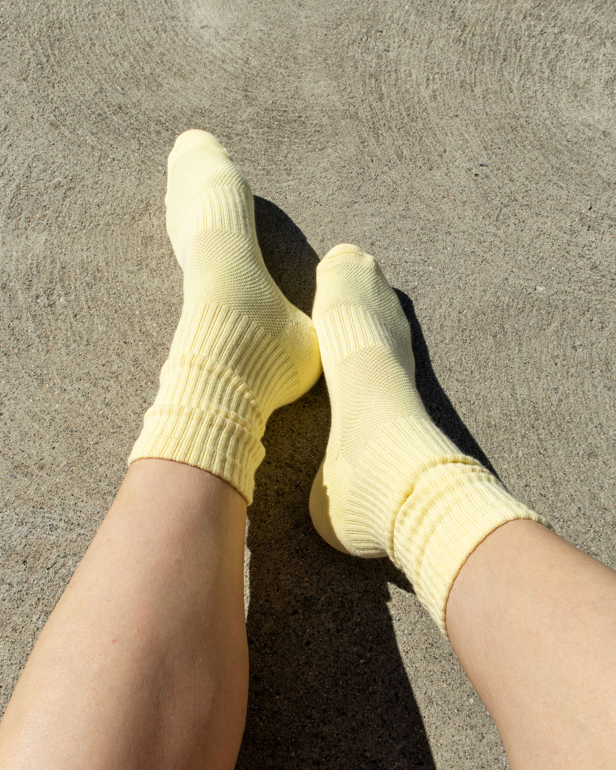 Wanderlust Socks in Buttercream