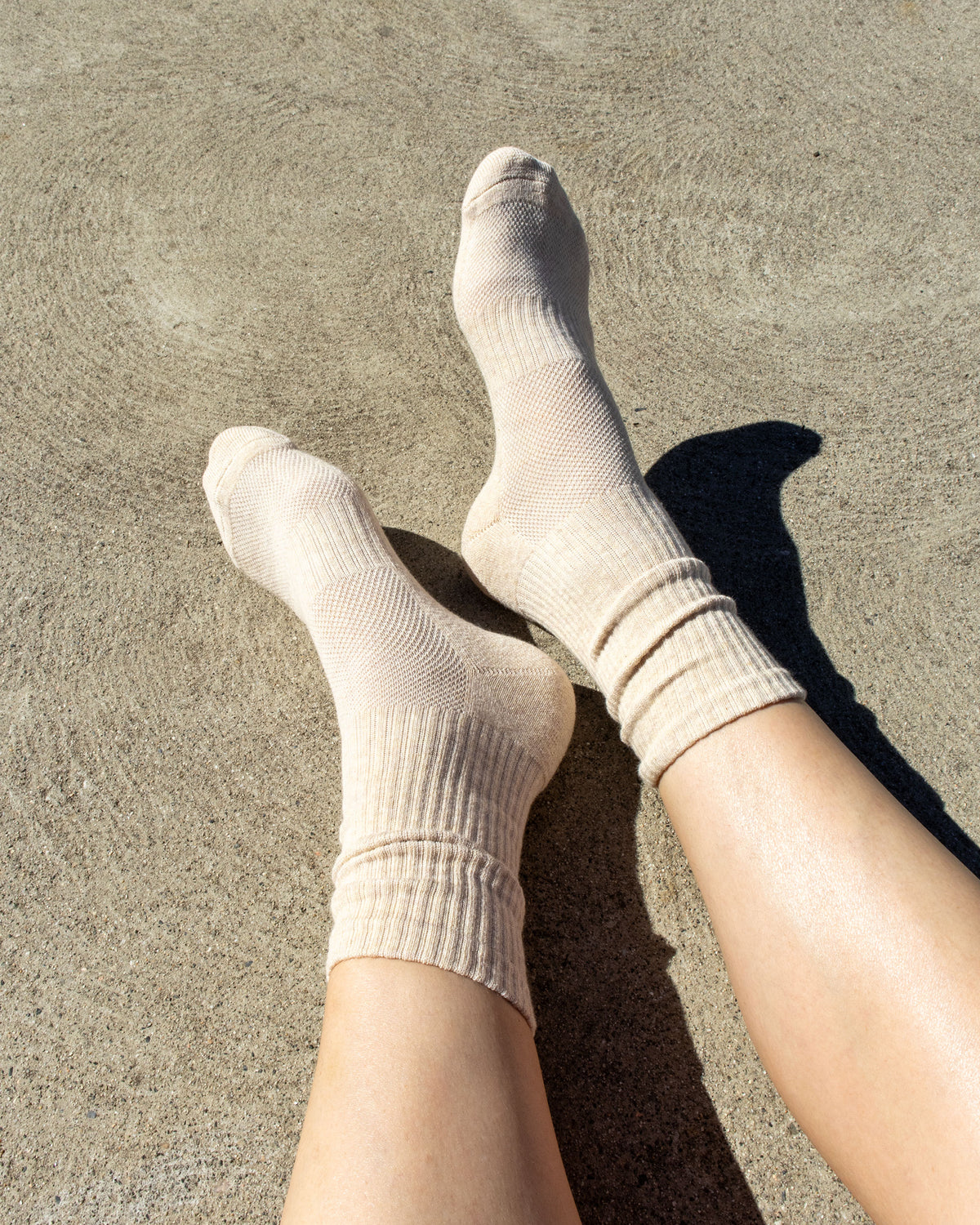 Wanderlust Socks in Wheat