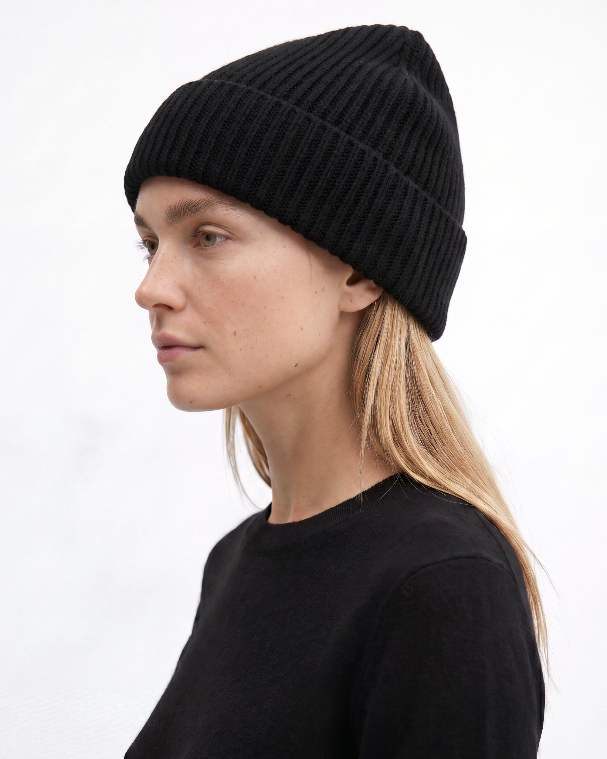 Colfax Merino Beanie in Late Night