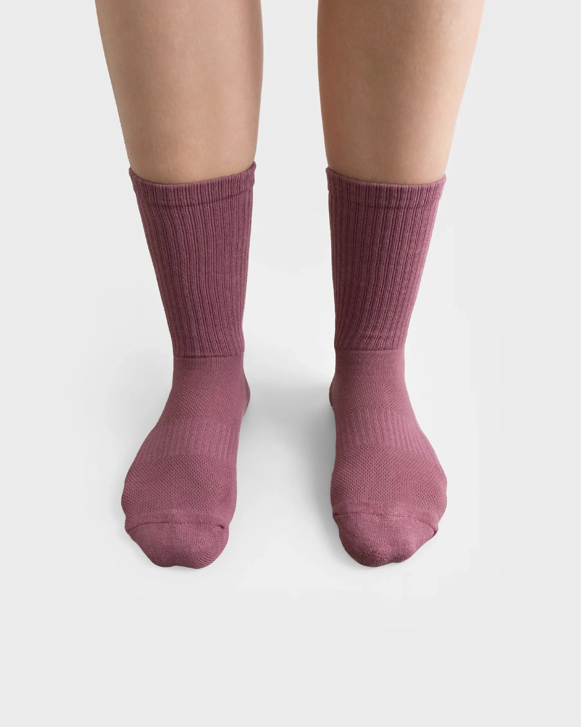 Wanderlust Socks in Mulberry