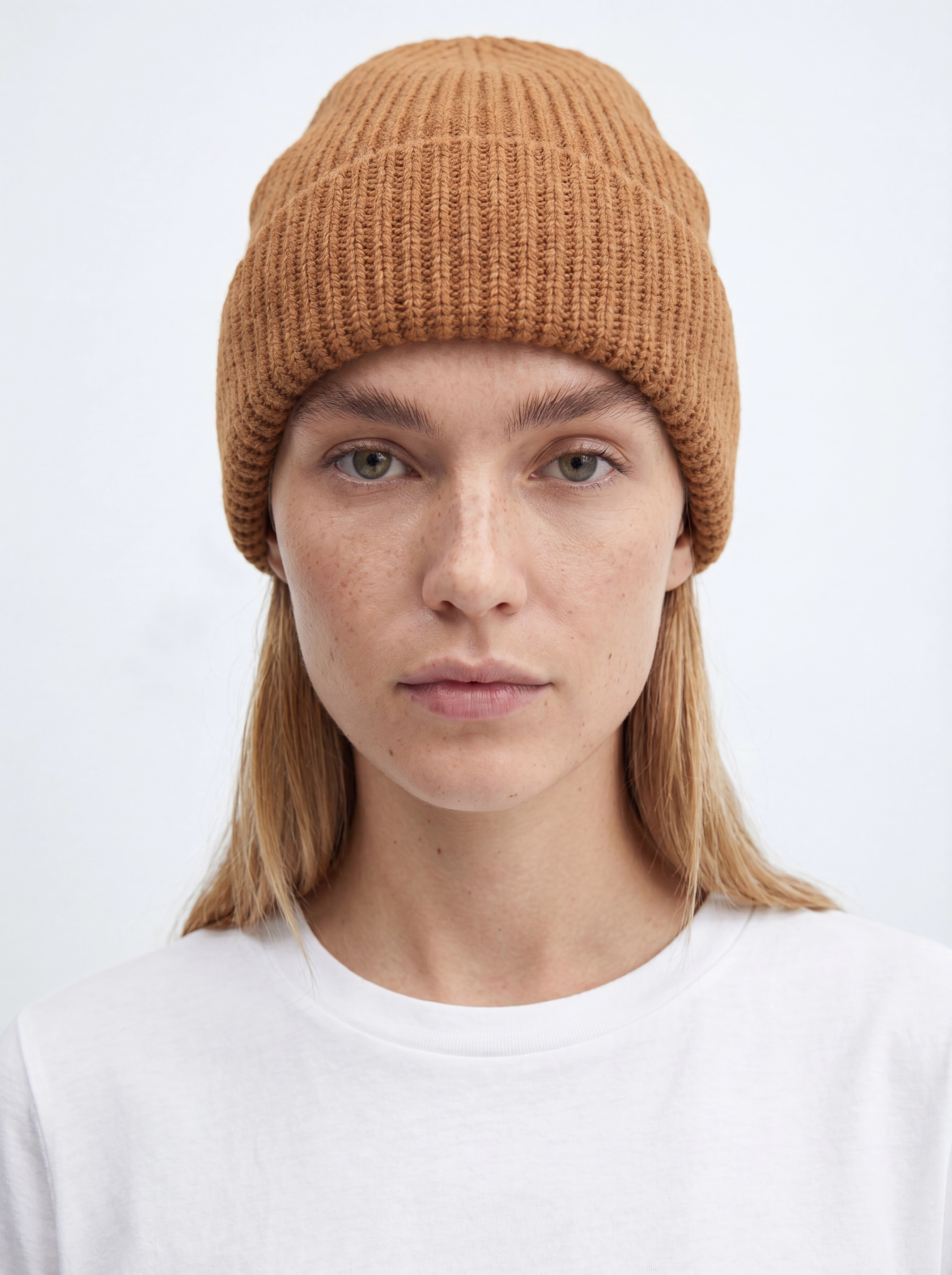 Colfax Merino Beanie in Biscuit