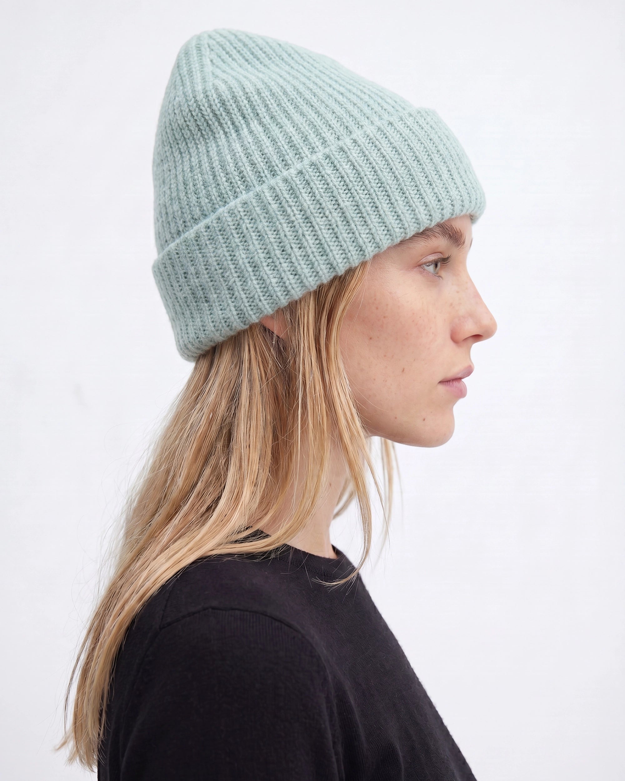 Bonnet Colfax en laine mérinos couleur crème