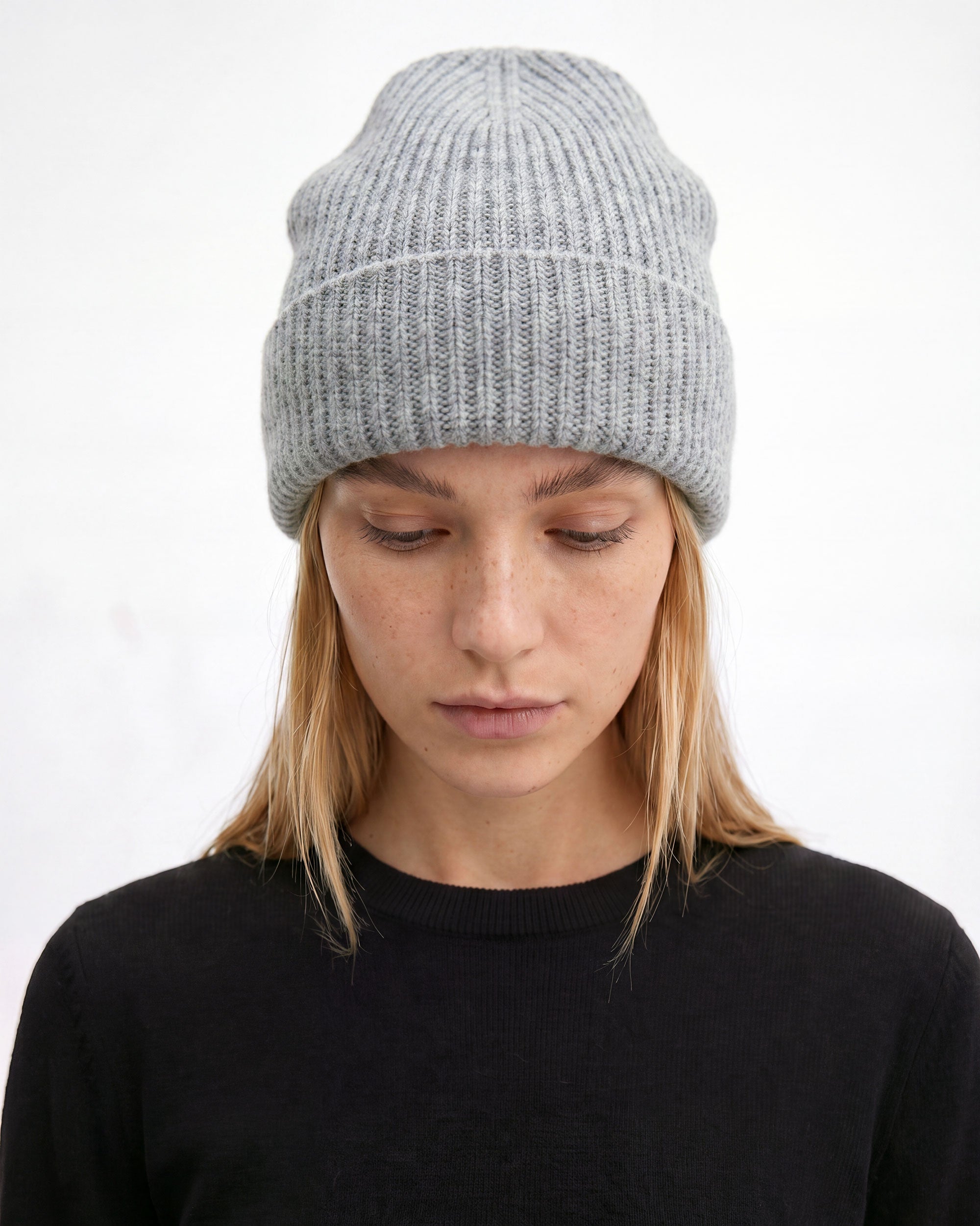 Colfax Merino Beanie in Grey