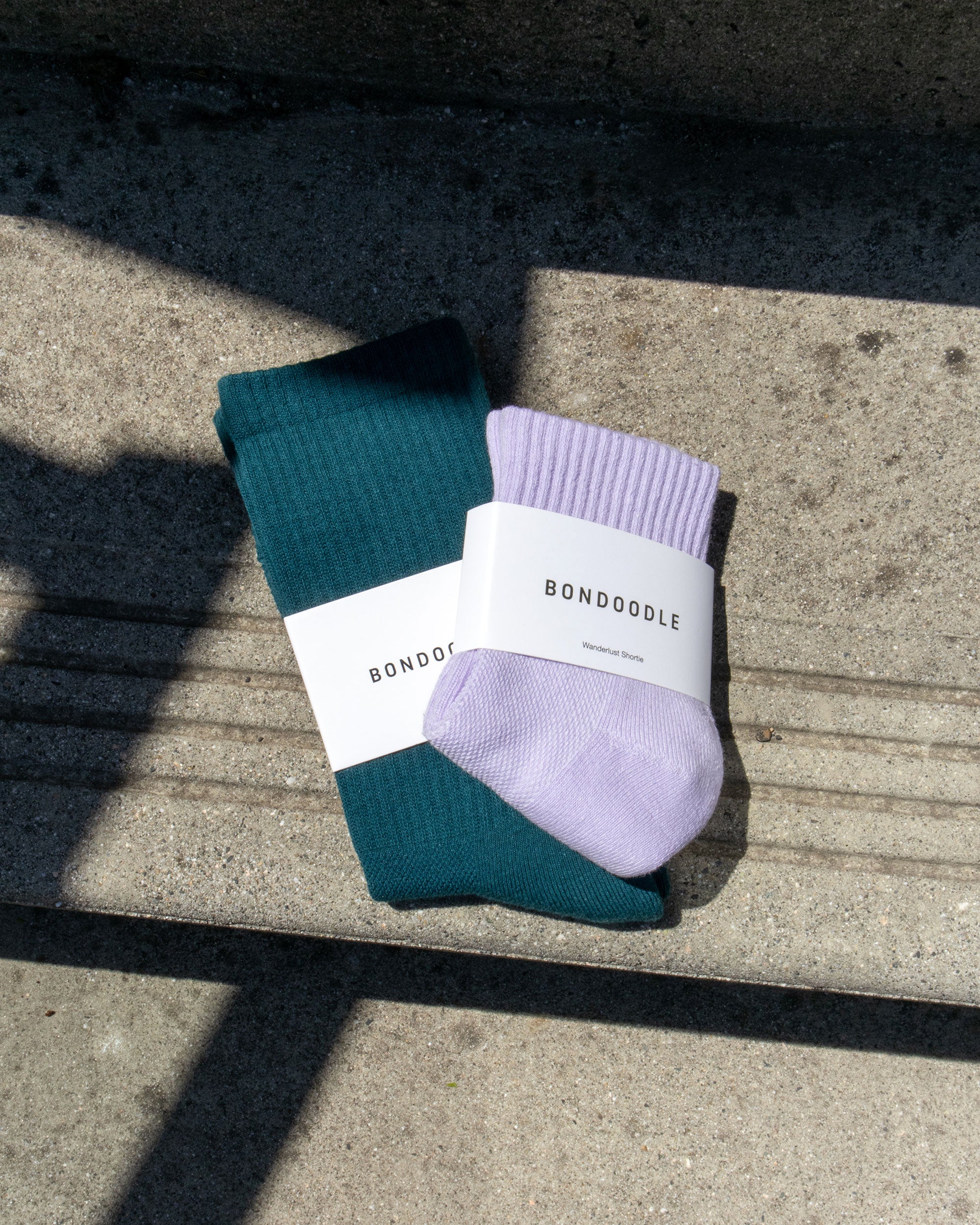 Wanderlust Socks in Night Swim