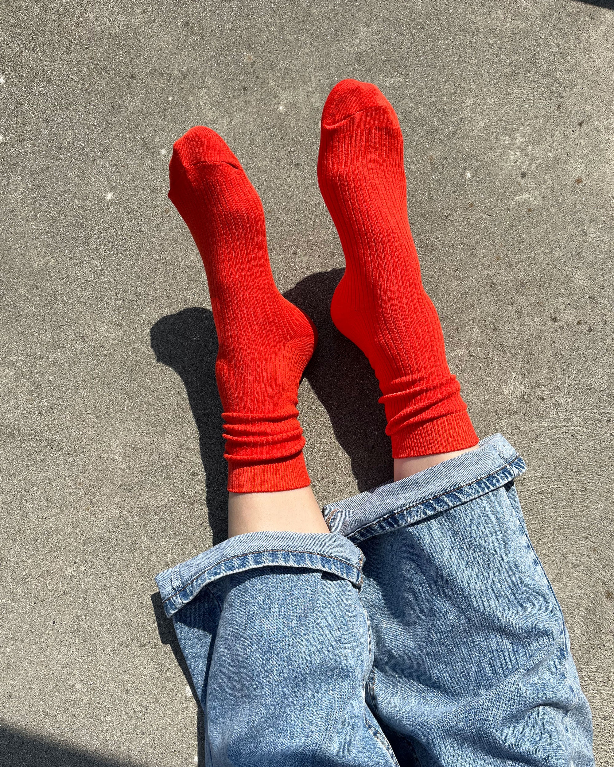 Chaussettes Roam Crew couleur tomate
